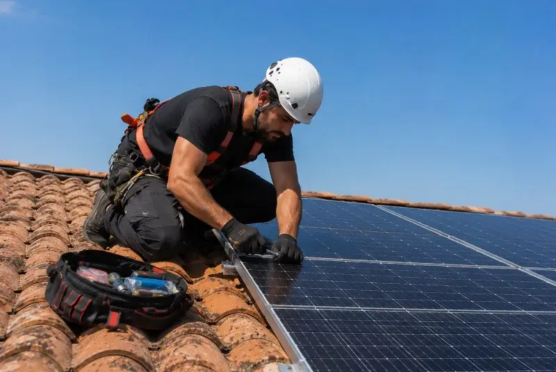 Maintenance et monitoring de panneaux solaires à Présilly