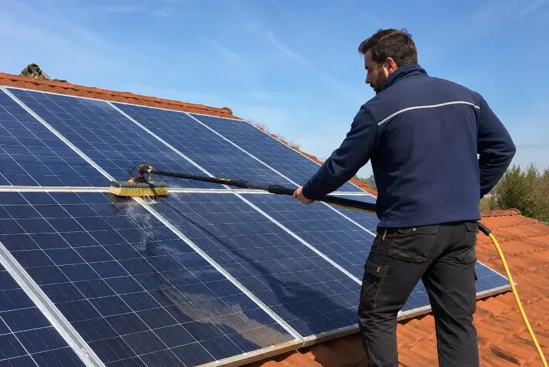 Nettoyage et entretien de panneaux solaires à Présilly